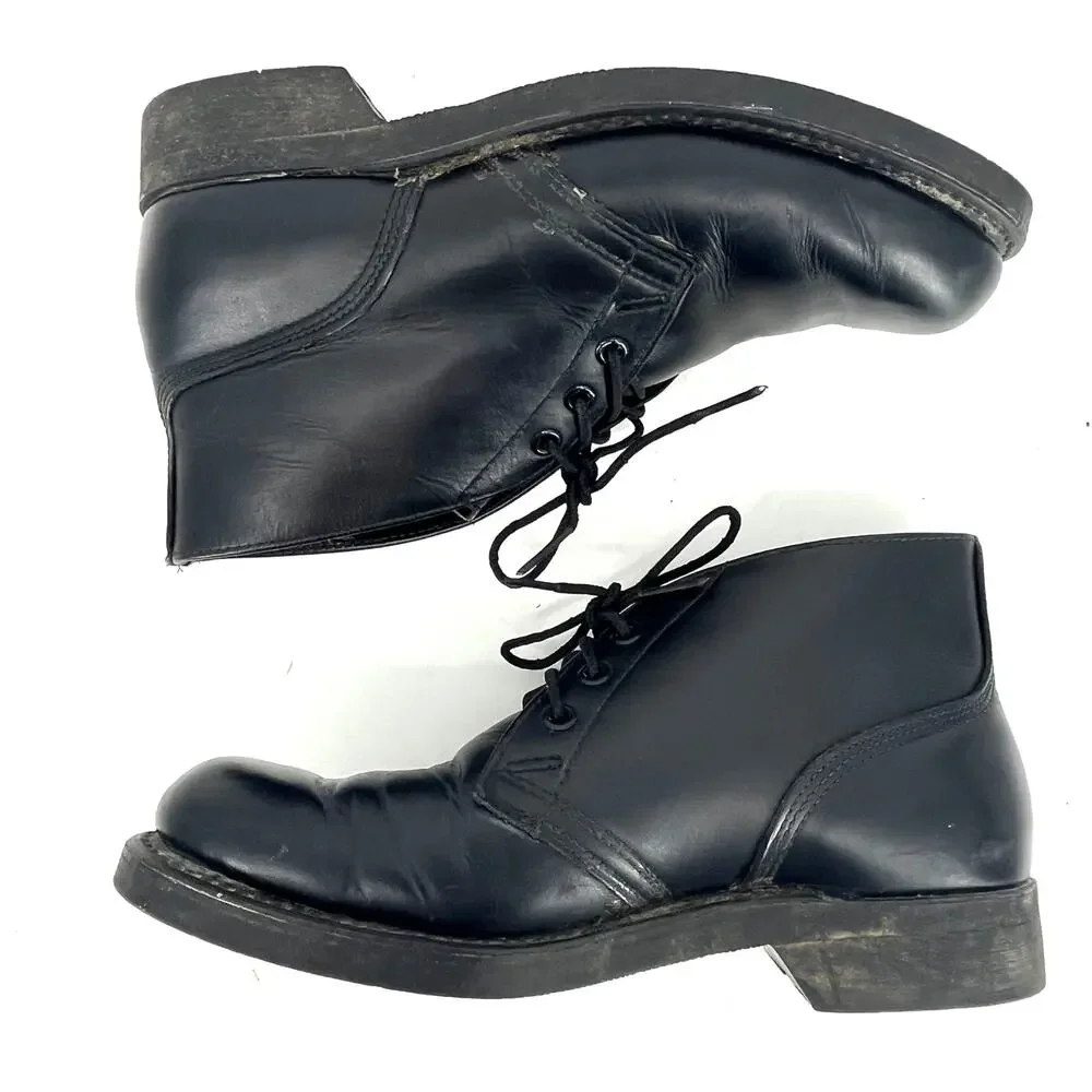 Biltrite Men's Steel Toe EH Chukka Work Leather Black‎ Ankle Boots Sz 5.5W